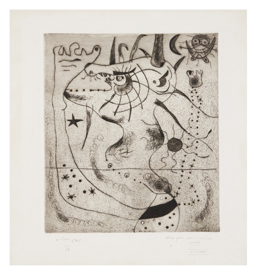 L"Éveil du géant (Dupin 26) by Joan Miró