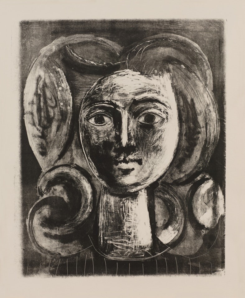 Tête de jeune fille (Bloch 423; Mourlot 68 IV) by Pablo Picasso