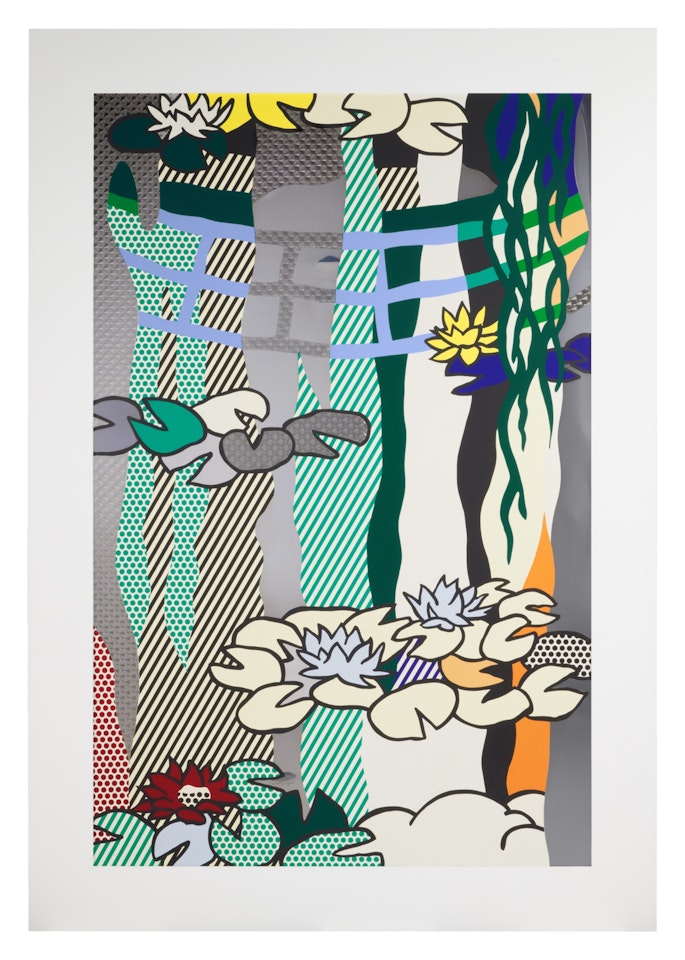 Water Lilies with Japanese Bridge , from the Water Lilies series (Corlett 265; RLCR 4167) by Roy Lichtenstein