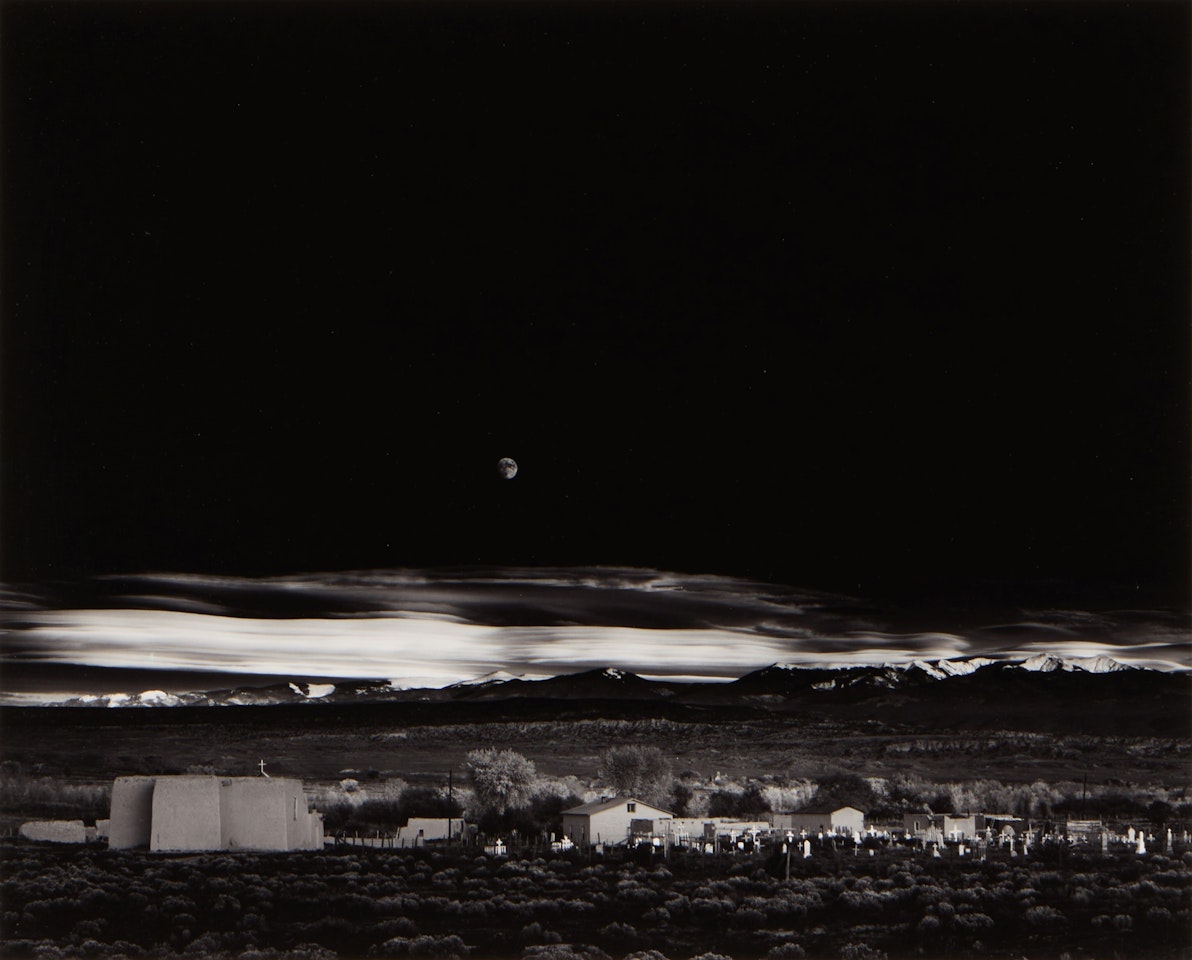 "Moonrise, Hernandez, New Mexico" by Ansel Adams