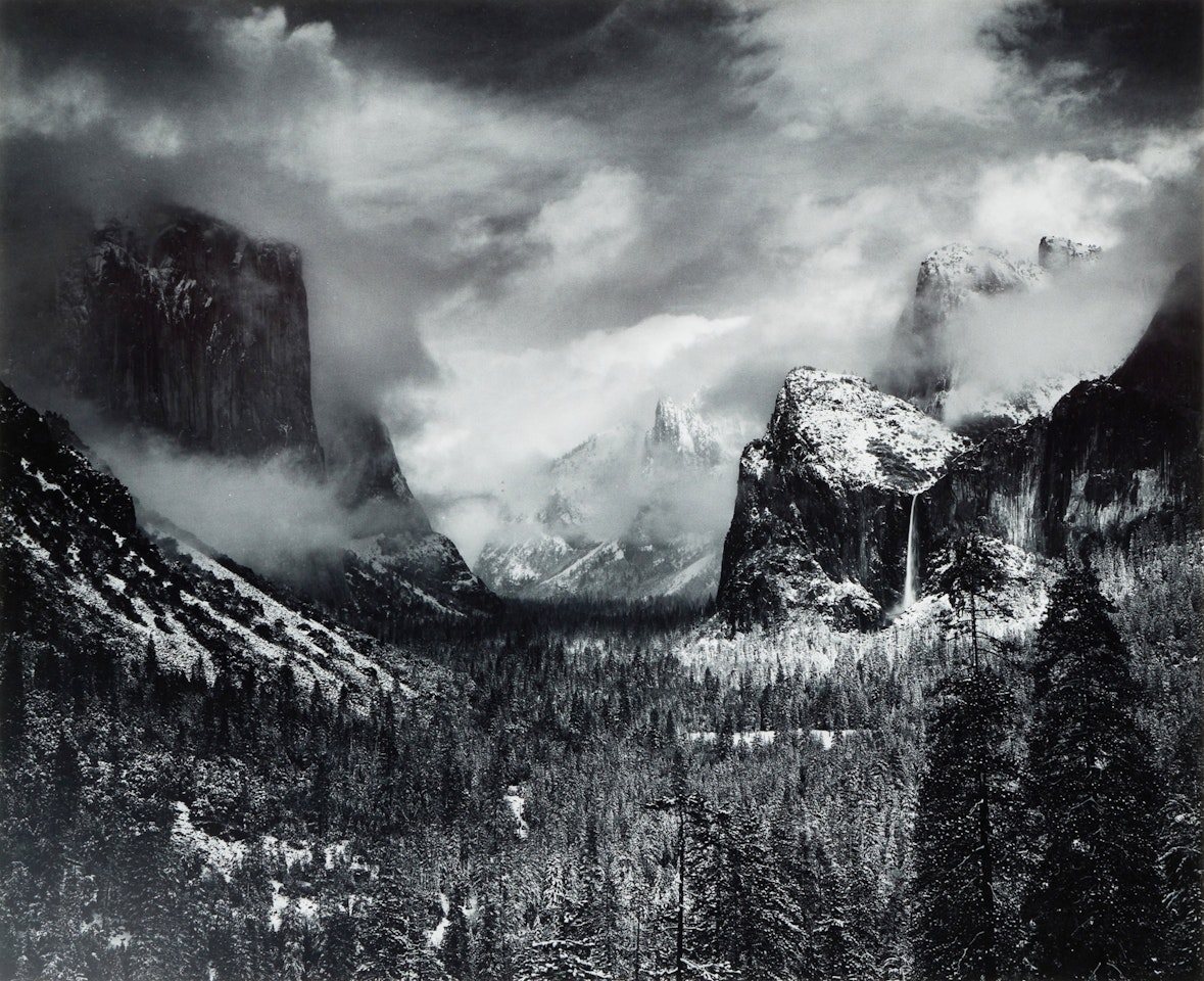 ‘Clearing Winter Storm, Yosemite National Park" by Ansel Adams