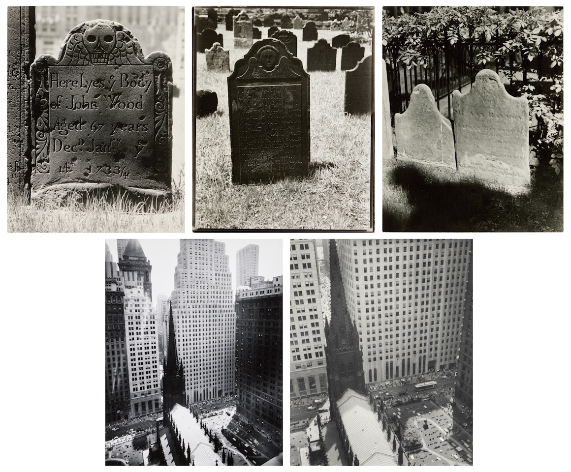 Selected Images of Trinity Church (5 photographs) by Berenice Abbott