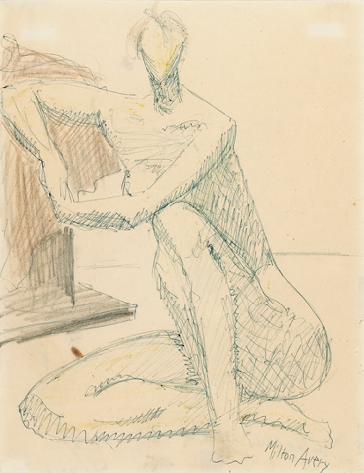 Seated Nude Model by Milton Avery