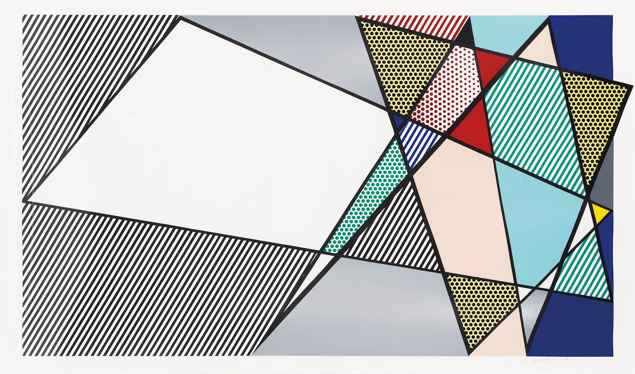 Imperfect 58"×92 3/8" by Roy Lichtenstein