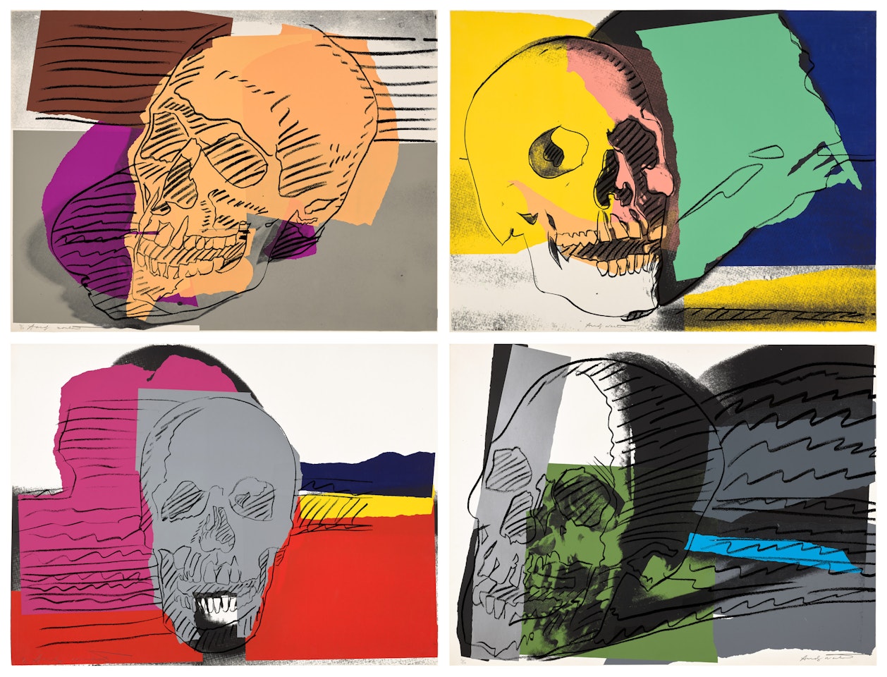 Skulls (F. & S. 157-160) by Andy Warhol