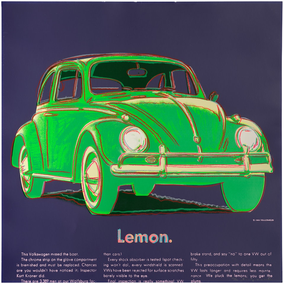 Volkswagen, from Ads (F. & S. 358) by Andy Warhol
