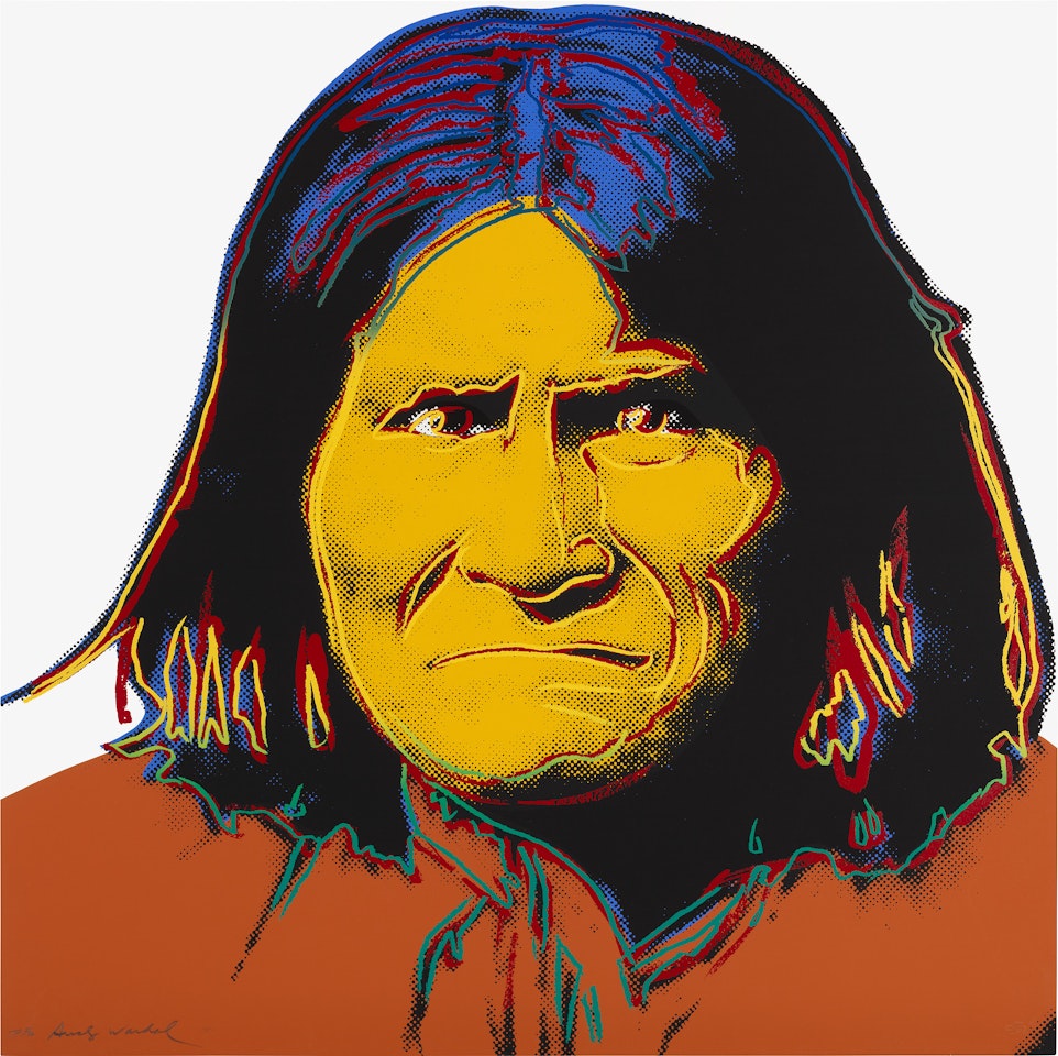 Geronimo, from Cowboys and Indians (see F. & S. 384) by Andy Warhol