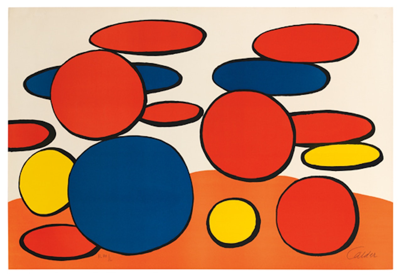 Bulles Rouge et Bleu by Alexander Calder