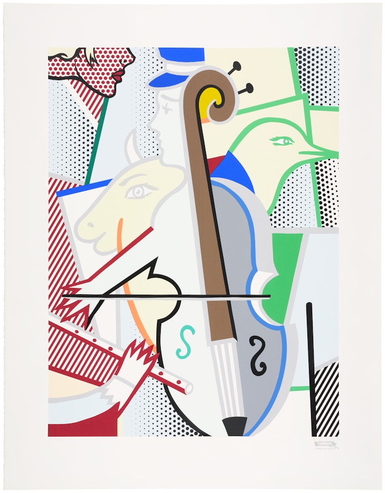 Cubist Cello by Roy Lichtenstein
