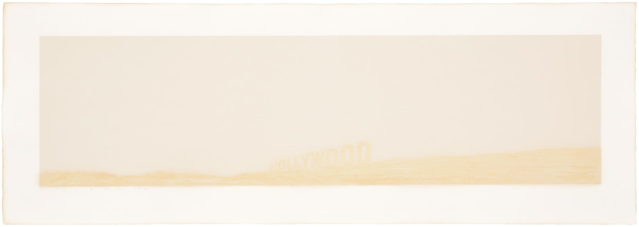 Pepto-Caviar Hollywood (C. p. 338, E. 42) by Ed Ruscha