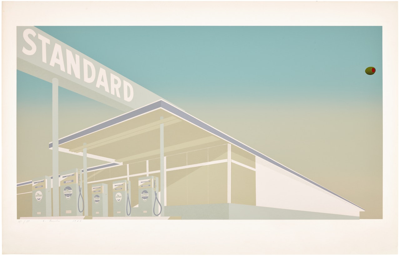 Cheese Mold Standard with Olive (E. 31) by Ed Ruscha