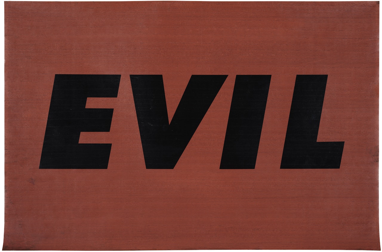 Evil (C. p. 343, E. 70) by Ed Ruscha