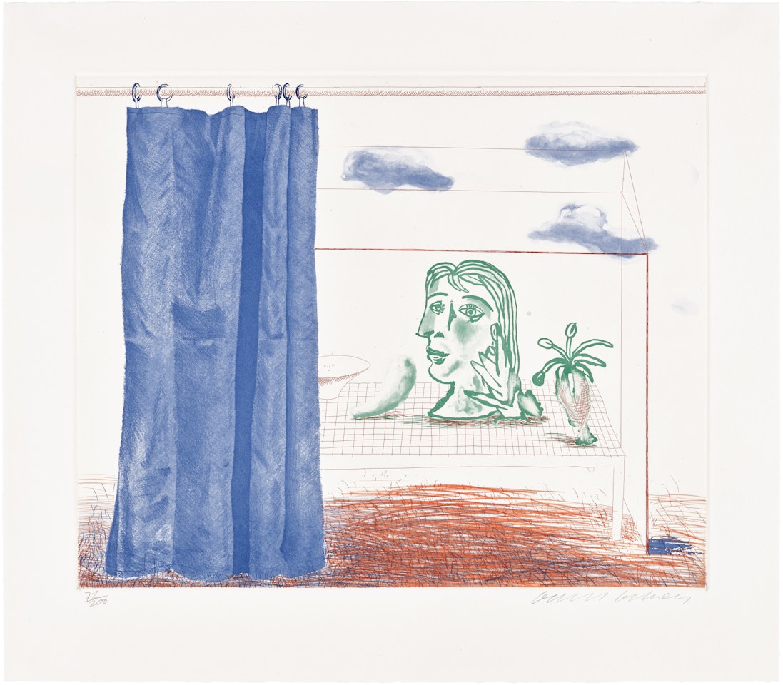 What is This Picasso?, plate 20 from The Blue Guitar (S.A.C. 218, M.C.A.T. 197) by David Hockney