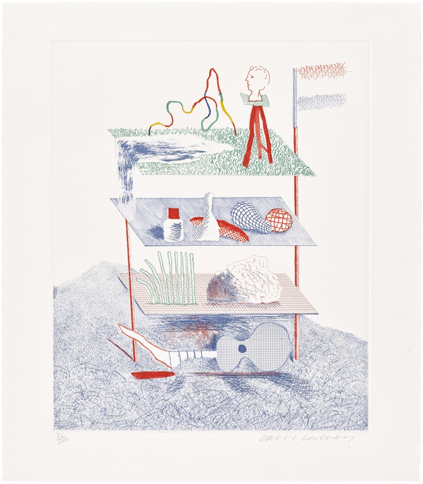 Serenade, plate 19 from The Blue Guitar (S.A.C. 217, M.C.A.T. 196) by David Hockney