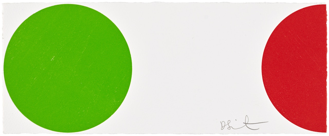 Cesium Sulfate, from 40 Woodcut Spots (; ) by Damien Hirst