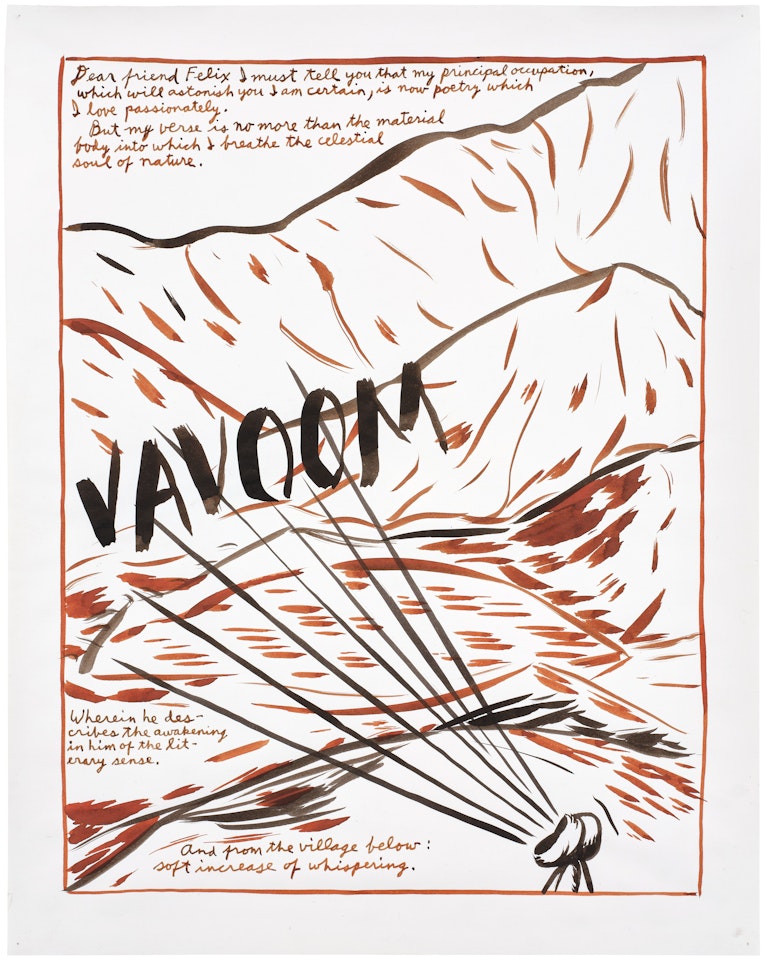 No Title (Dear friend Felix...) by Raymond Pettibon