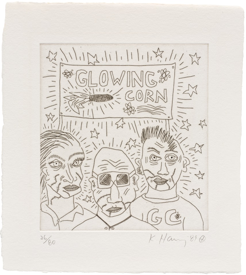 The Valley: one plate (L. p. 141) by Keith Haring