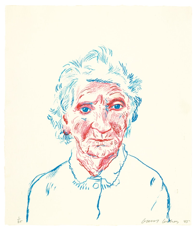 Portrait of Mother III by David Hockney