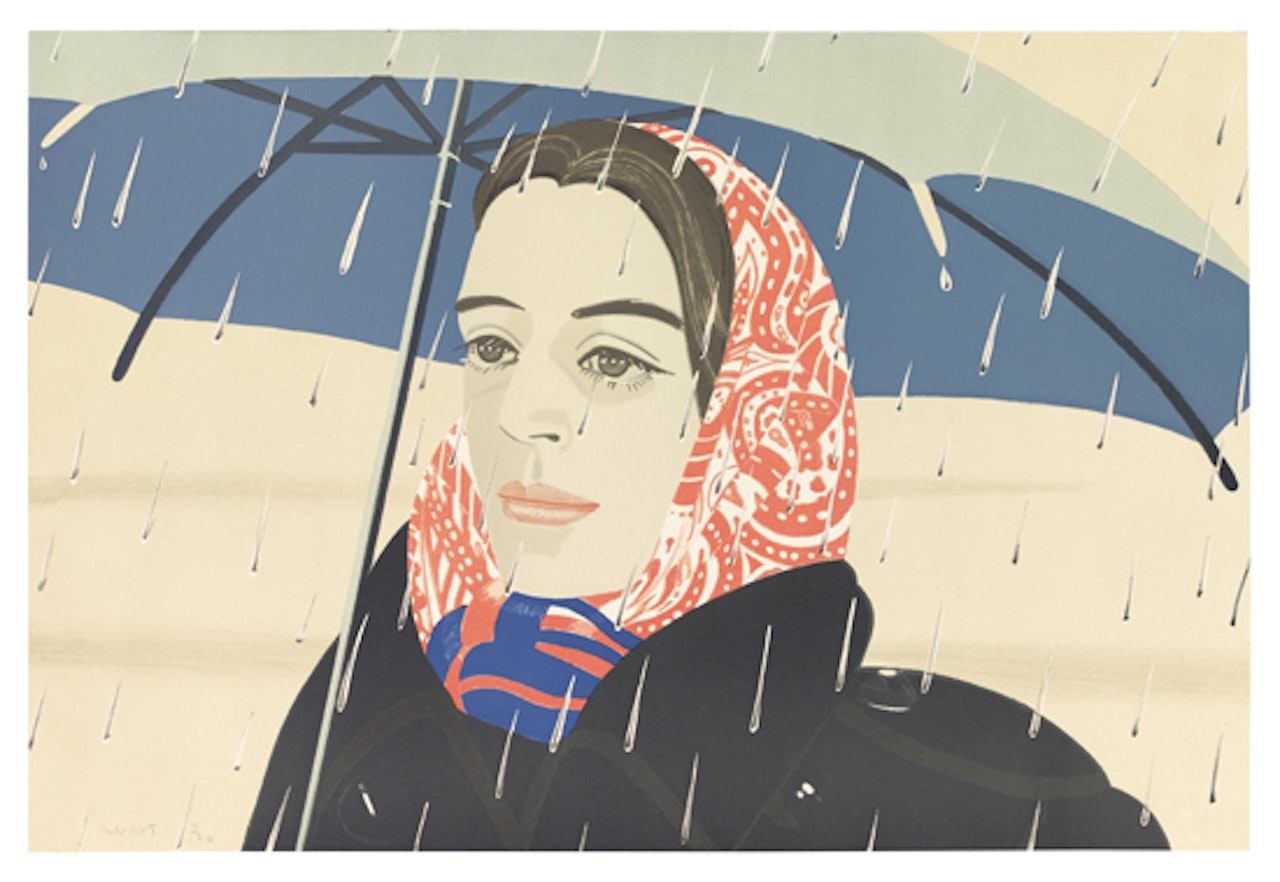 The Blue Umbrella by Alex Katz