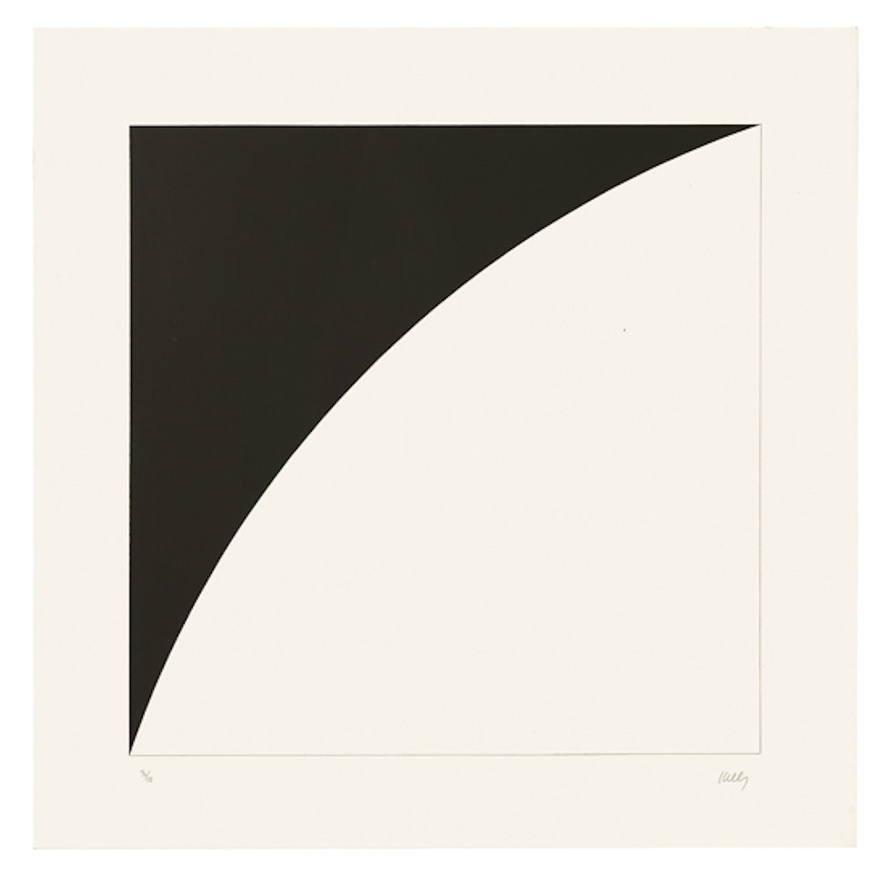 White Curve I (Black Curve I) by Ellsworth Kelly