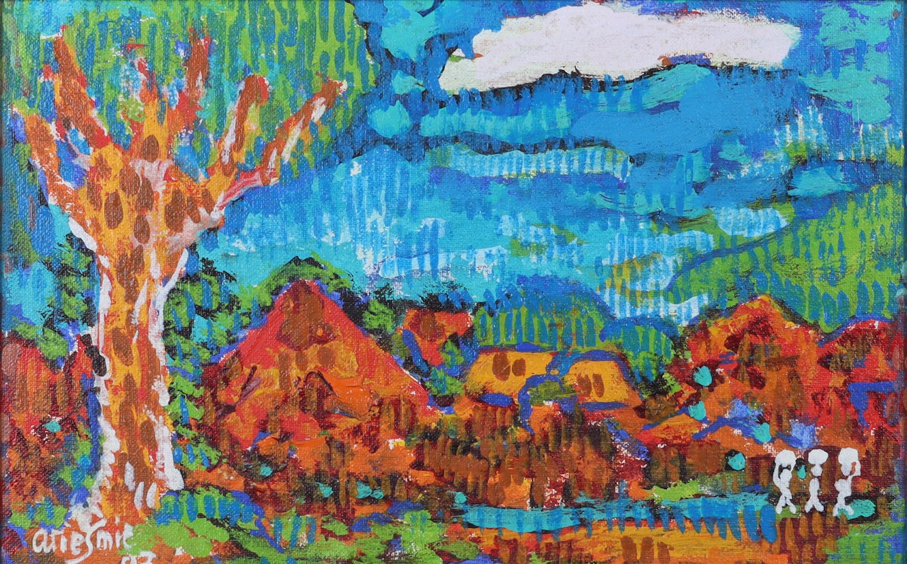 Mountain Village by Arie Smit