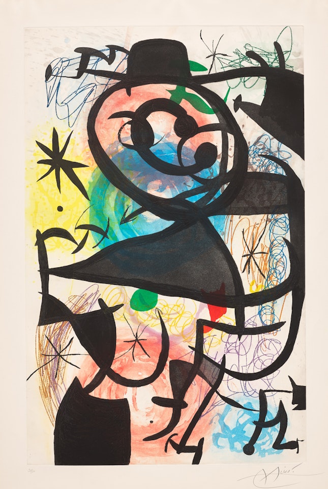 Le Pitre Rose (The Pink Clown) (D. 653) by Joan Miró
