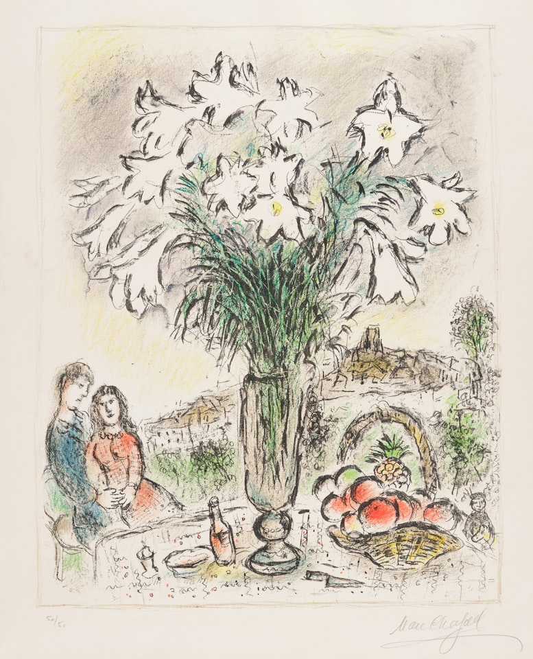 Les Arums (Arum Lilies) (M. 748) by Marc Chagall