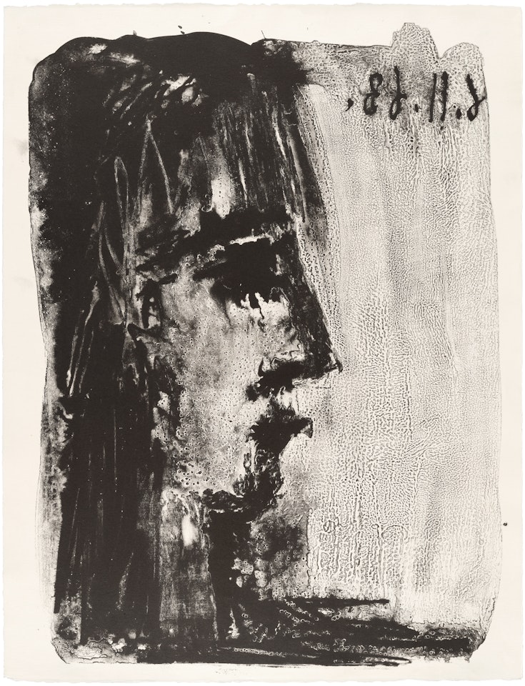 Profile de femme regardant a droite (Profile of Woman Looking to the Right) (M. 394) by Pablo Picasso