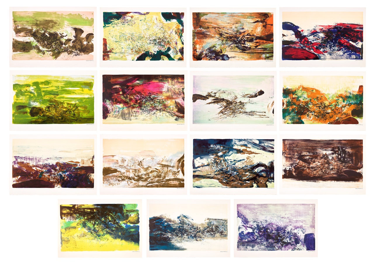 À la gloire de l"image et art poétique (In Honor of the Picture and of Poetry) (Å. 271-285) by Zao Wou-Ki