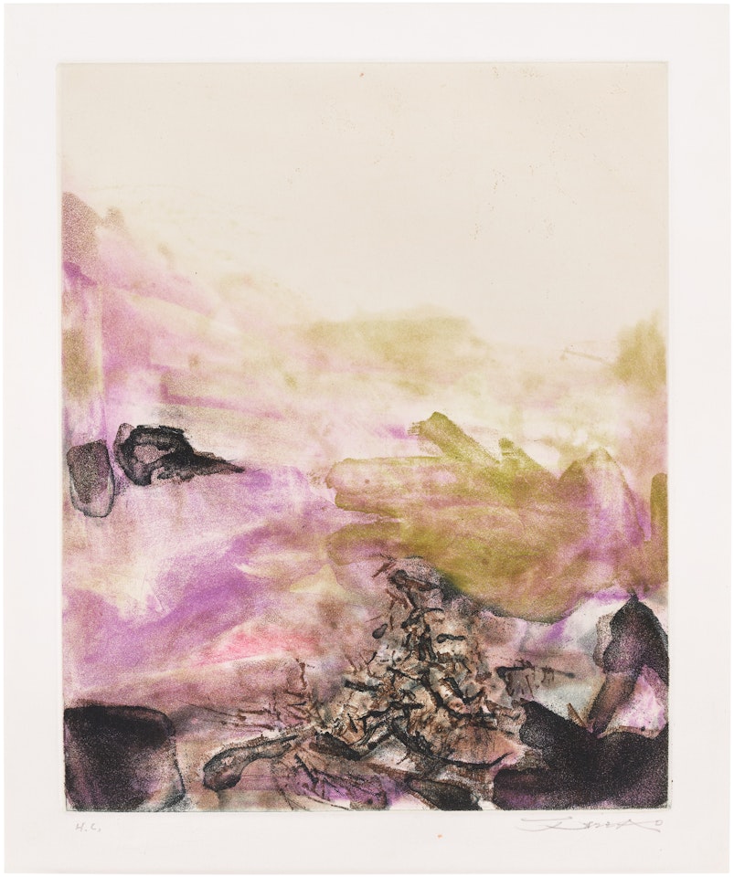 Canto Pisan: plate 5 (Å. 222) by Zao Wou-Ki