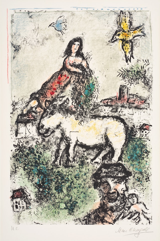 Un Jardin perdu (A Sequestered Garden) (M. 592) by Marc Chagall