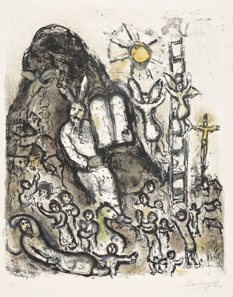 Vision de Moïse (Vision of Moses) (M. 702) by Marc Chagall