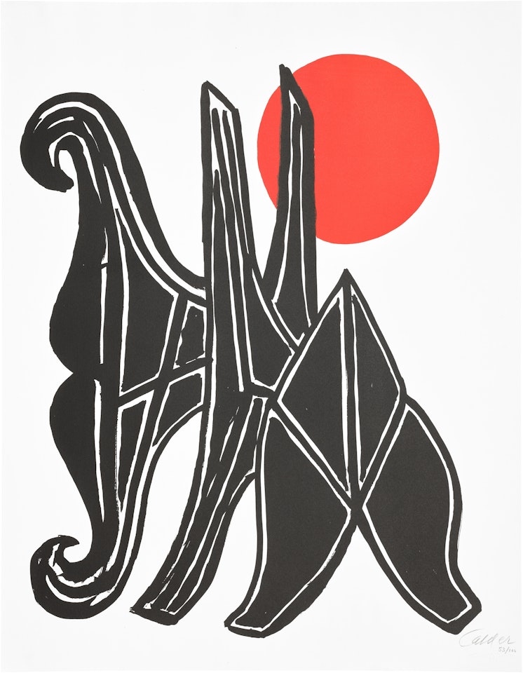 Jeune fille et sa suite (Young Woman and Her Suitors) by Alexander Calder