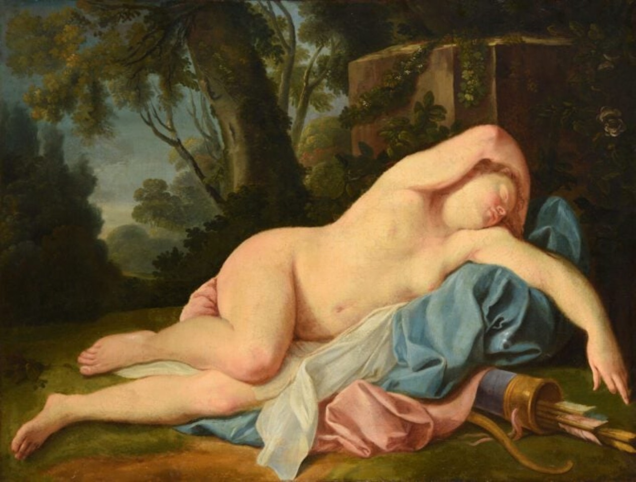 Sleeping Diana by French School