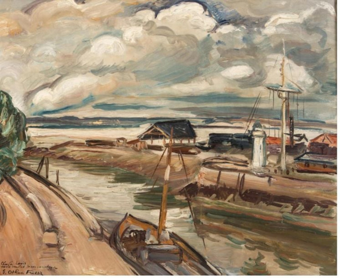 Entrance to the Port of Honfleur by Othon Friesz