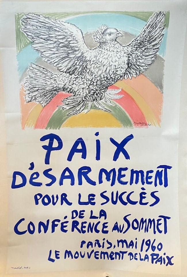 Peace and Disarmament for the Success of the Summit Conference, Paris, May 1960 (Czwiklitzer 169) by Pablo Picasso
