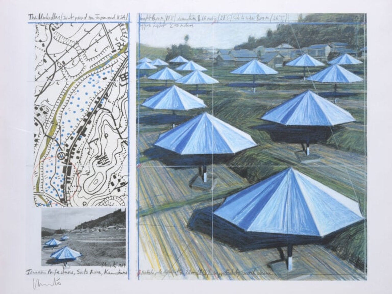 The Umbrellas, Joint project for Japan and USA by Christo