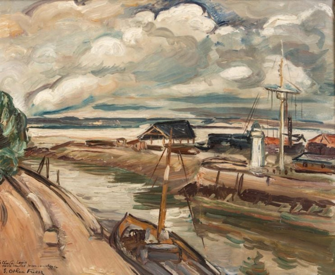 Entrance to the port of Honfleur by Othon Friesz
