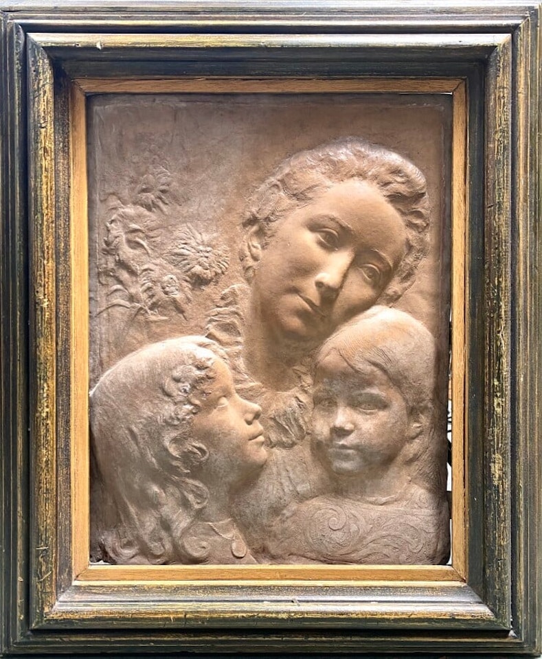 Woman and children by French School