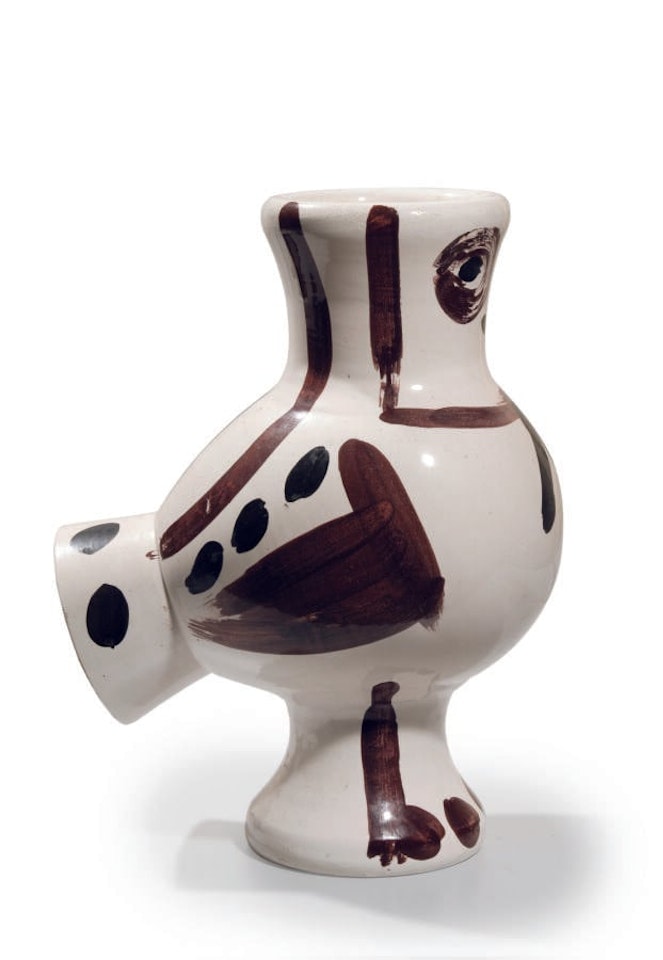 “Owl with spots”, Turned vase by Pablo Picasso