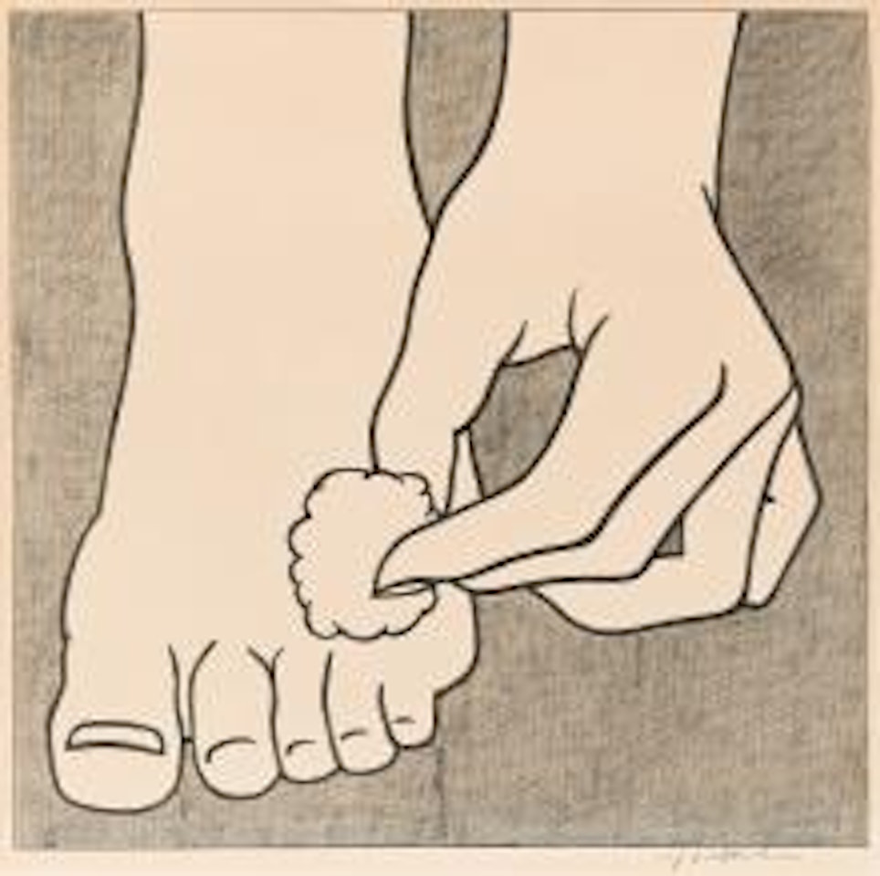 Foot Medication Poster. by Roy Lichtenstein