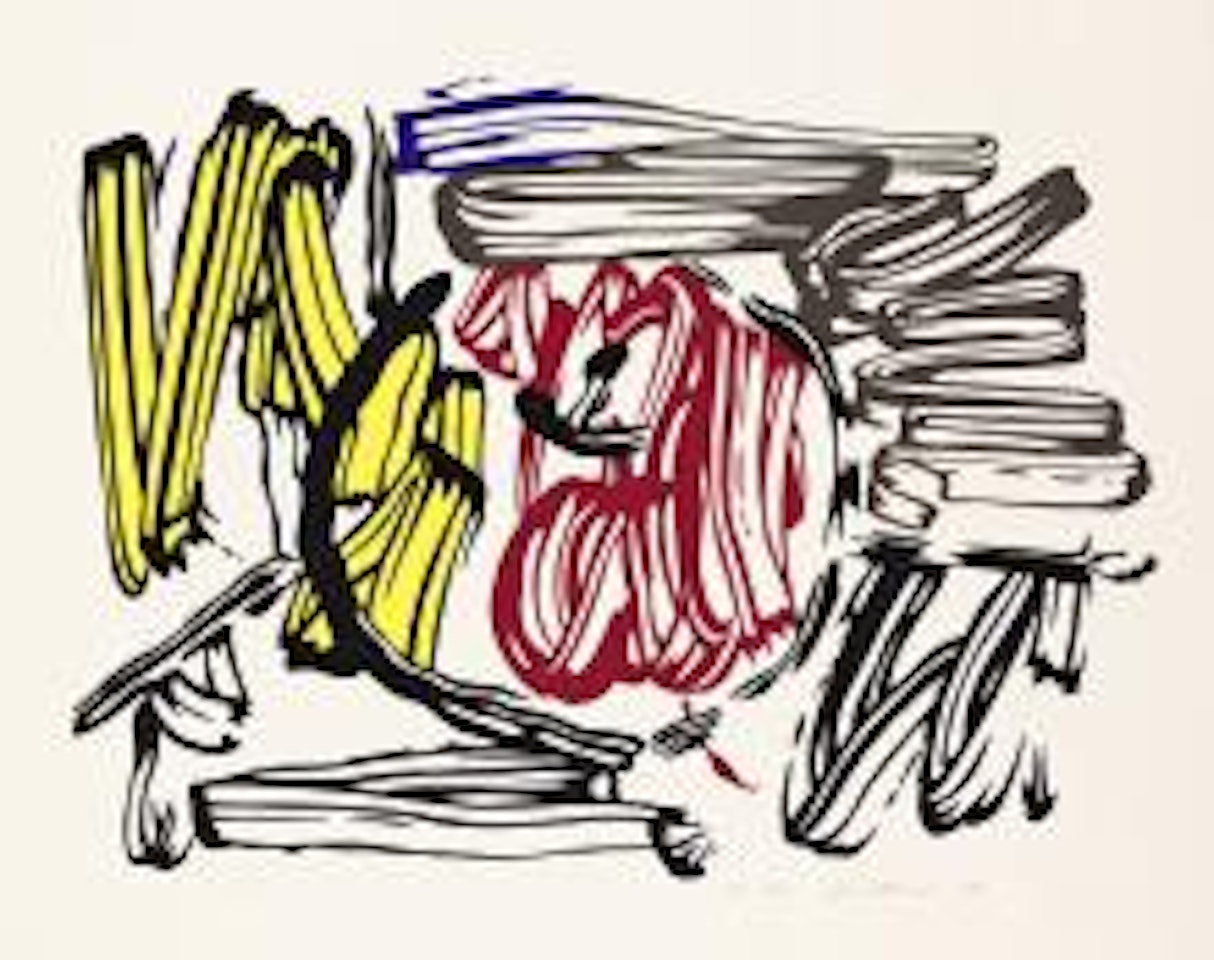 Red and Yellow Apple. by Roy Lichtenstein