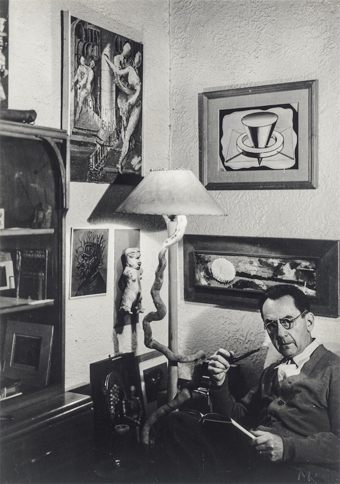 Man Ray in his home in Hollywood by Man Ray