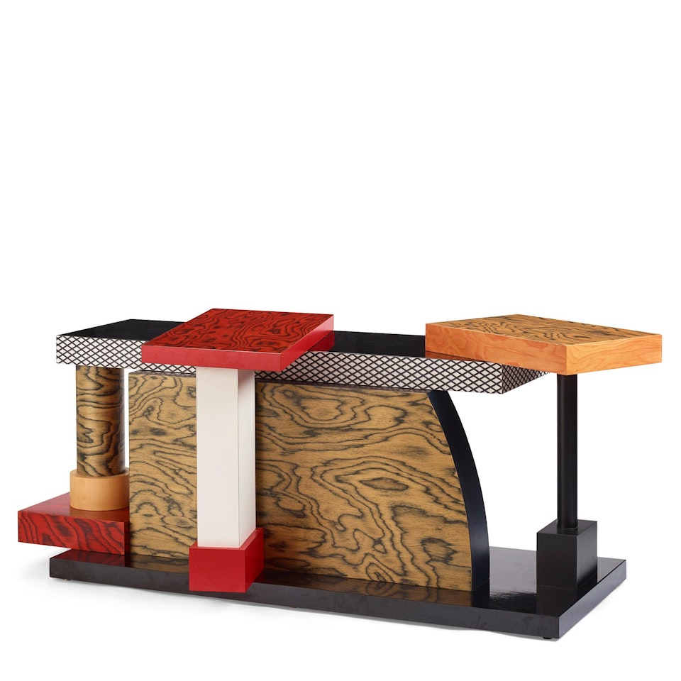 A "tartar" console by Ettore Sottsass