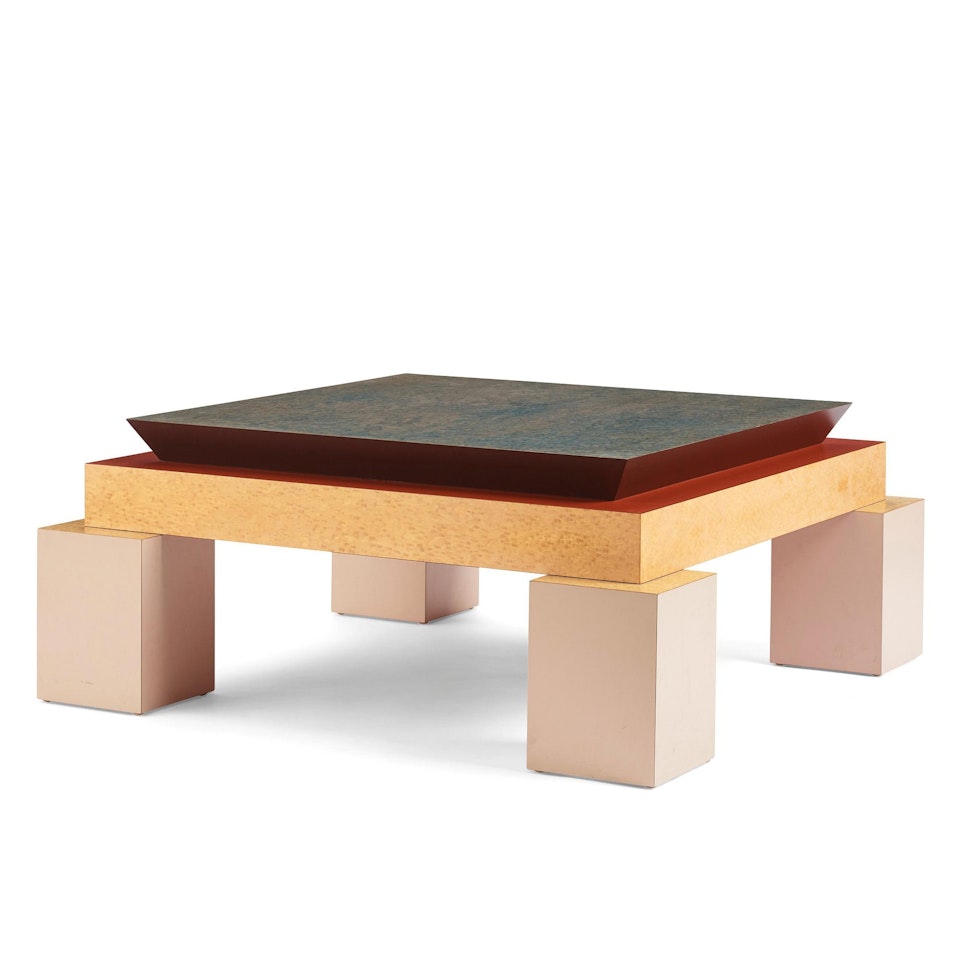 A coffee table by Ettore Sottsass