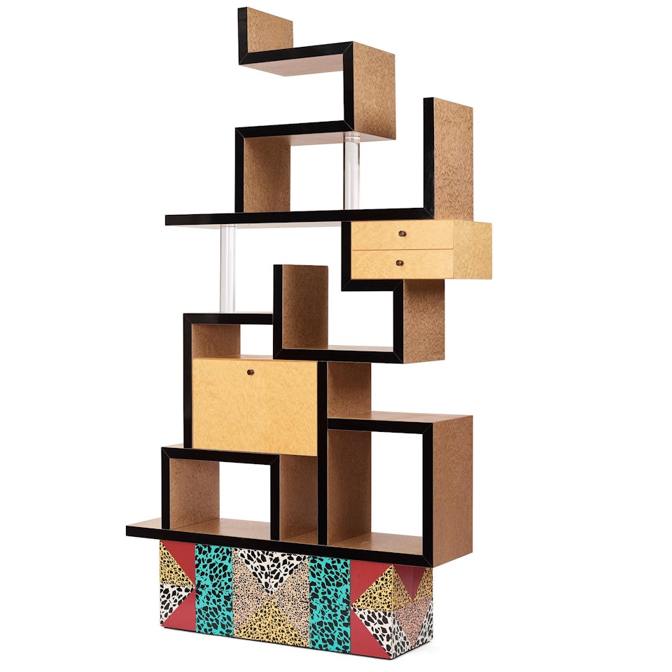 A "max" bookcase by Ettore Sottsass