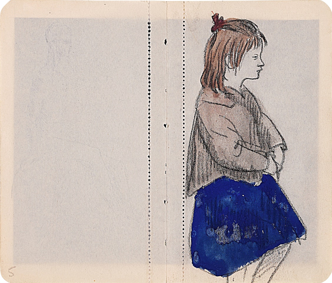 Jeune fille (recto) ; Étude pour Saltimbanque (verso) by Pablo Picasso