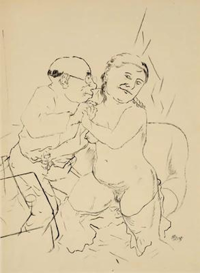 Bordellszene (Brothel scene) by George Grosz