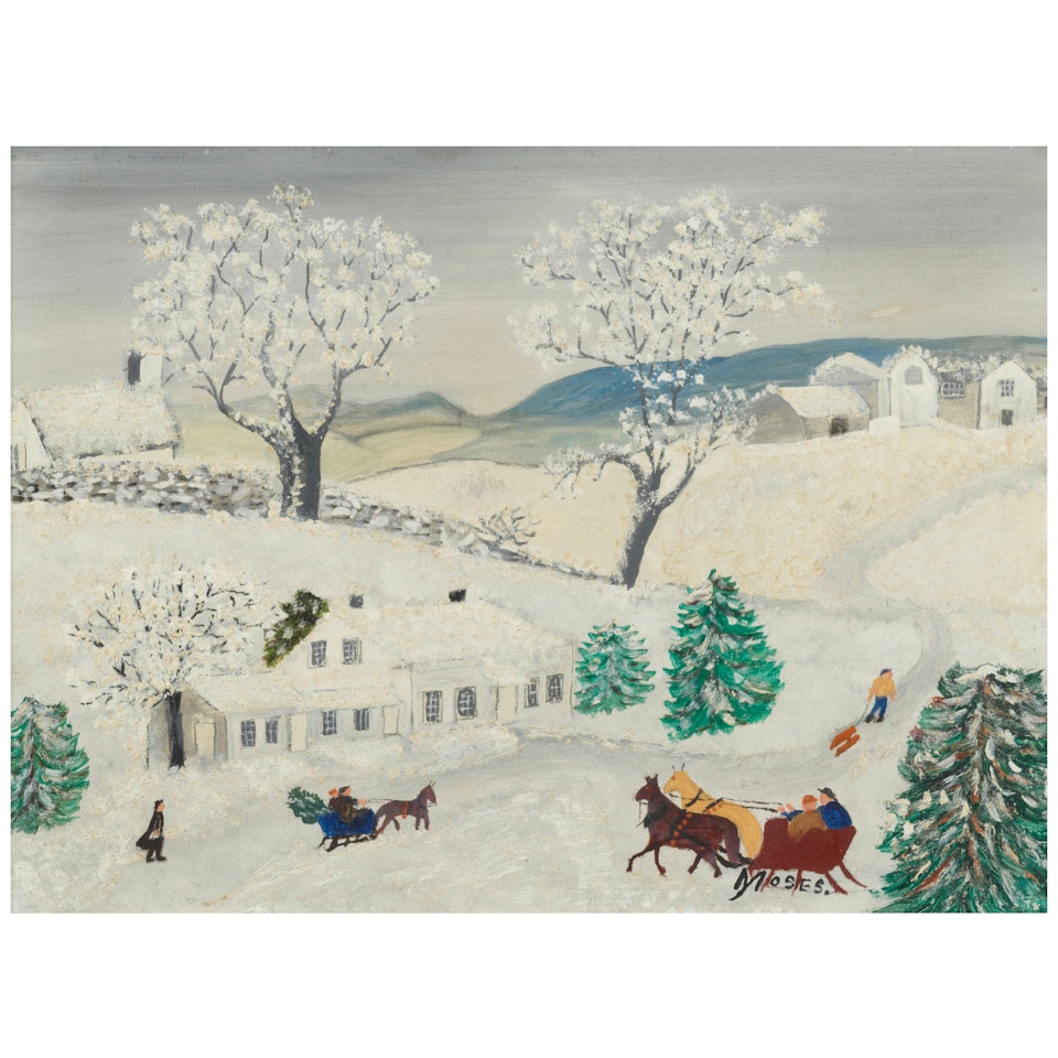 Quiet Winter Day by Grandma Moses
