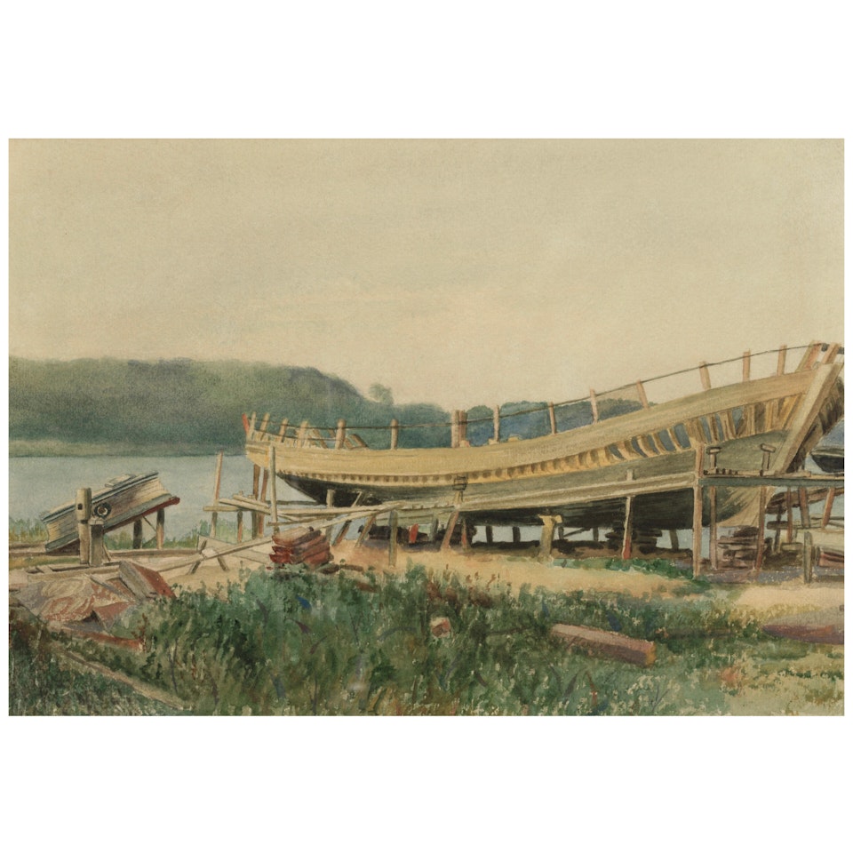 Shipbuilding, Ipswich by Winslow Homer